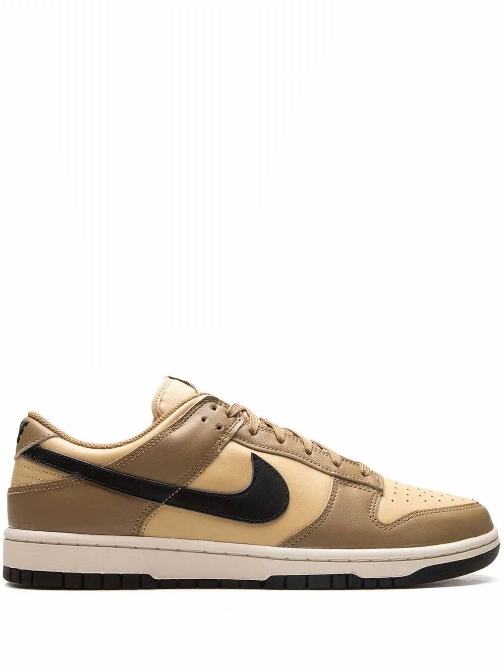 NEW NIKE women's dunk low sneakers in dark driftwood